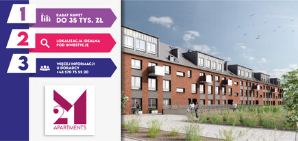 Promocja na mieszkania w inwestycji 2M Apartments